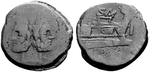 clovia roman coin as